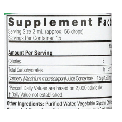 An image displaying Nature's Answer - Cranberry Alcohol Free - 1 Fl Oz by Nature's Answer