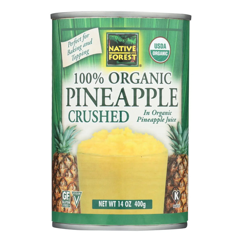 An image displaying Native Forest Organic Pineapple - Crushed - Case Of 6 - 14 Oz. by Native Forest