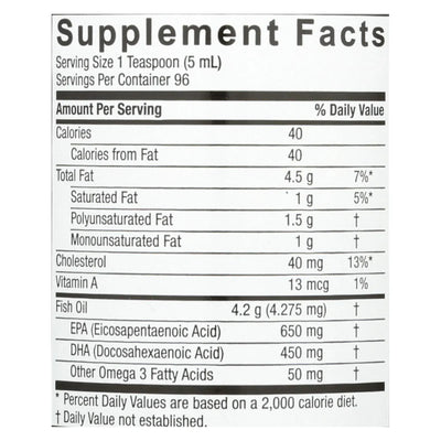 An image displaying Nature's Answer - Liquid Omega-3 Fish Oil - 16 Ounce by Nature's Answer