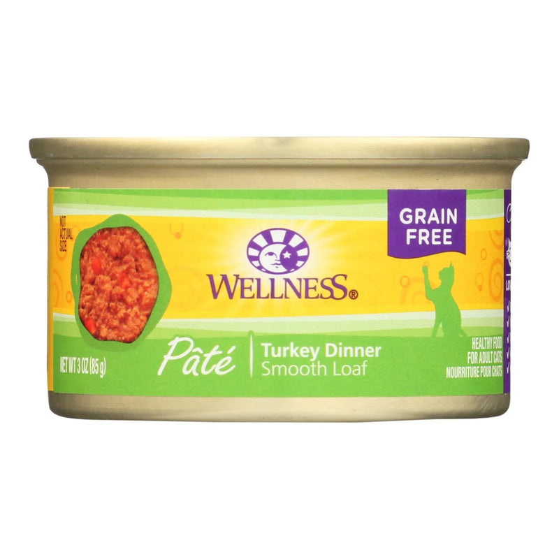 Wellness Pet Products Cat Food - Turkey Recipe - Case Of 24 - 3 Ounce.