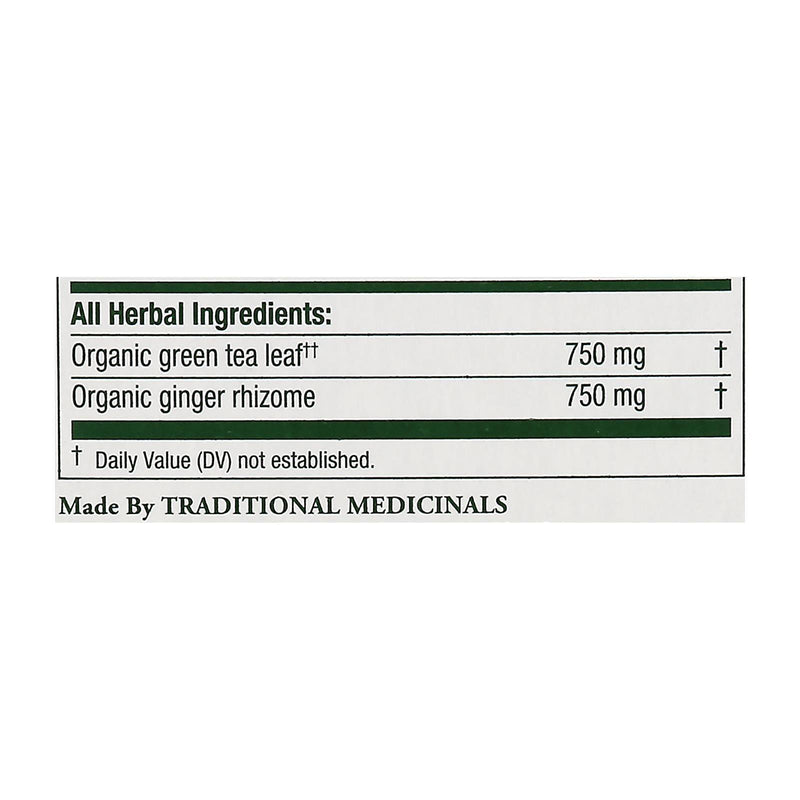 Traditional Medicinals Organic Green Tea Ginger - Case Of 6 - 16 Bags - Orca Market