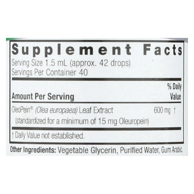 An image displaying Nature's Answer - Oleopein Olive Leaf Alcohol Free - 2 Ounce by Nature's Answer