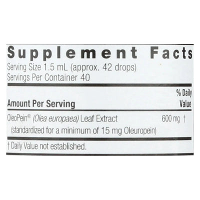 An image displaying Nature's Answer - Oleopein Olive Leaf Alcohol Free - 2 Ounce by Nature's Answer