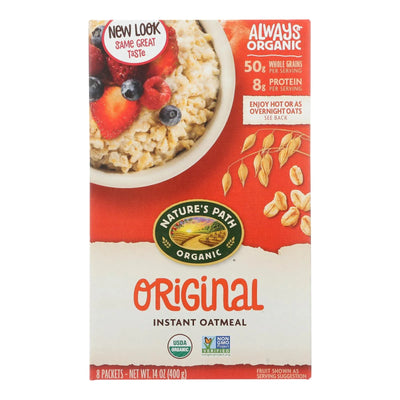 An image displaying Nature's Path Organic Hot Oatmeal - Original - Case Of 6 - 14 Ounce. by Nature's Path