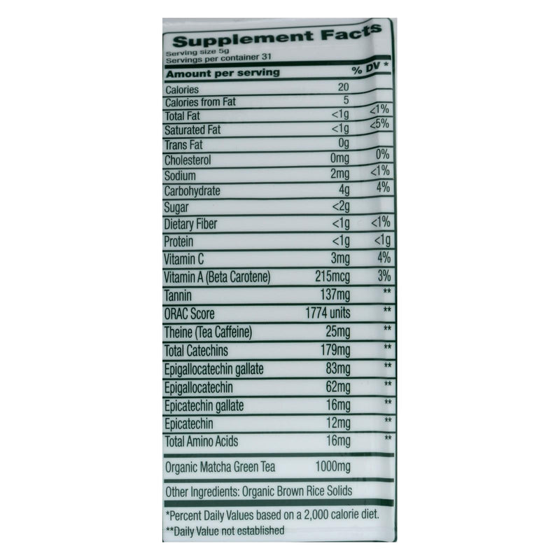 Green Foods Organic Matcha Green Tea - 5.5 Oz - Orca Market