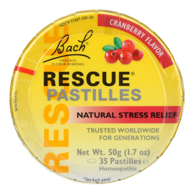 An image displaying Bach Rescue Remedy Pastilles - Cranberry - 50 Grm - Case Of 12 by Bach