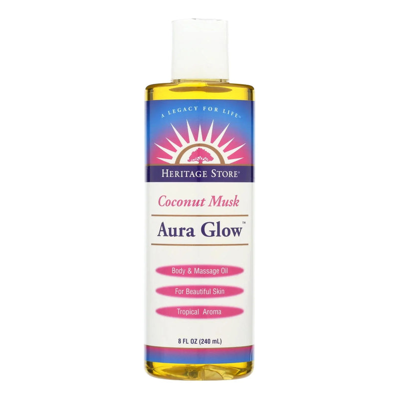 Heritage Products Aura Glow Massage Lotion Coconut - 8 Fl Oz
