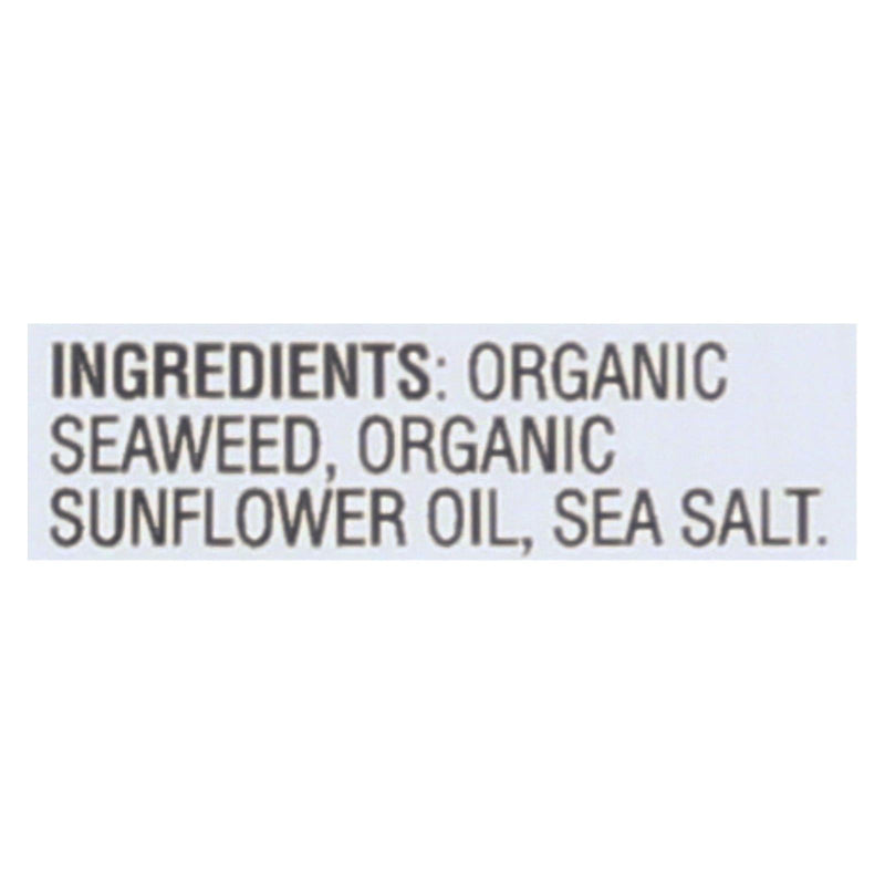 Gimme Organic Seaweed Chips - Sea Salt - Case Of 12 - 0.35 Oz. - Orca Market