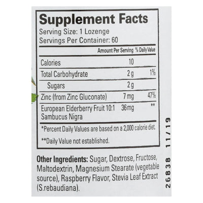 An image displaying Quantum Research Thera Zinc Lozenges - Elderberry - 60 Lozenges by Quantum Research