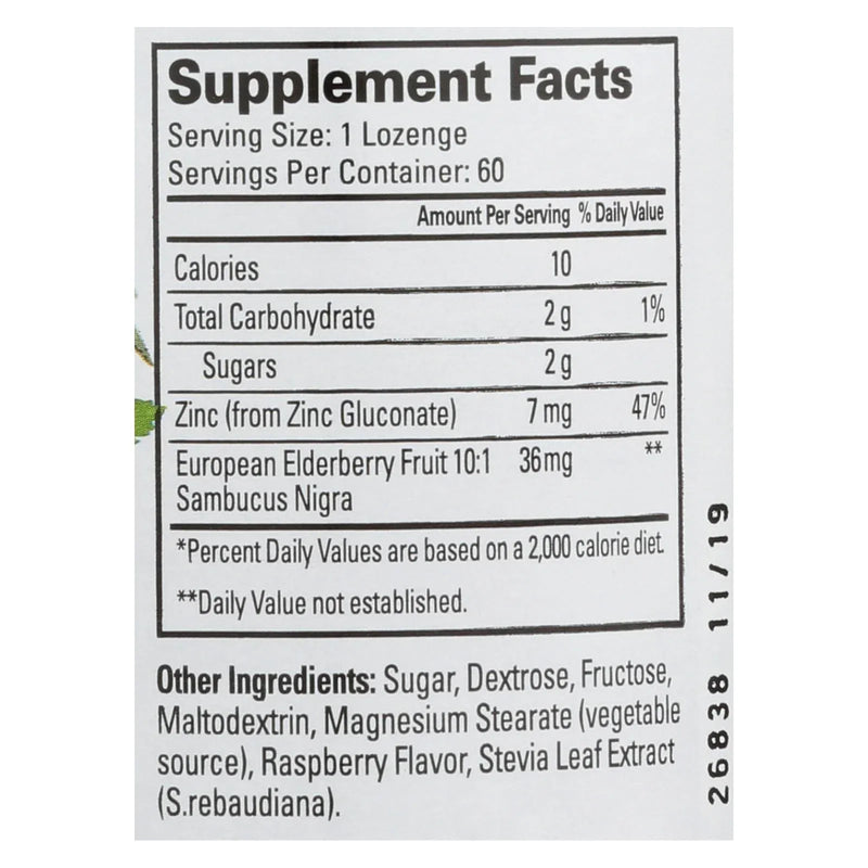 An image displaying Quantum Research Thera Zinc Lozenges - Elderberry - 60 Lozenges by Quantum Research