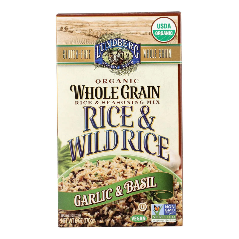An image displaying Lundberg Family Farms Whole Grain Rice And Wild Rice - Case Of 6 - 6 Ounce by Lundberg Family Farms