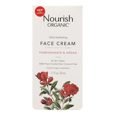An image displaying Nourish Facial Cream - Organic - Ultra-hydrating - Argan And Pomegranate - 1.7 Ounce - 1 Each by Nourish