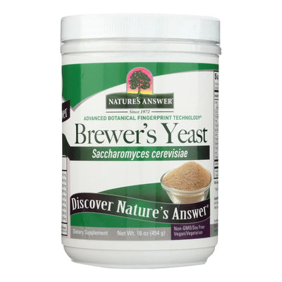 An image displaying Nature's Answer - Brewers Yeast - Gluten Free - 16 Ounce by Nature's Answer