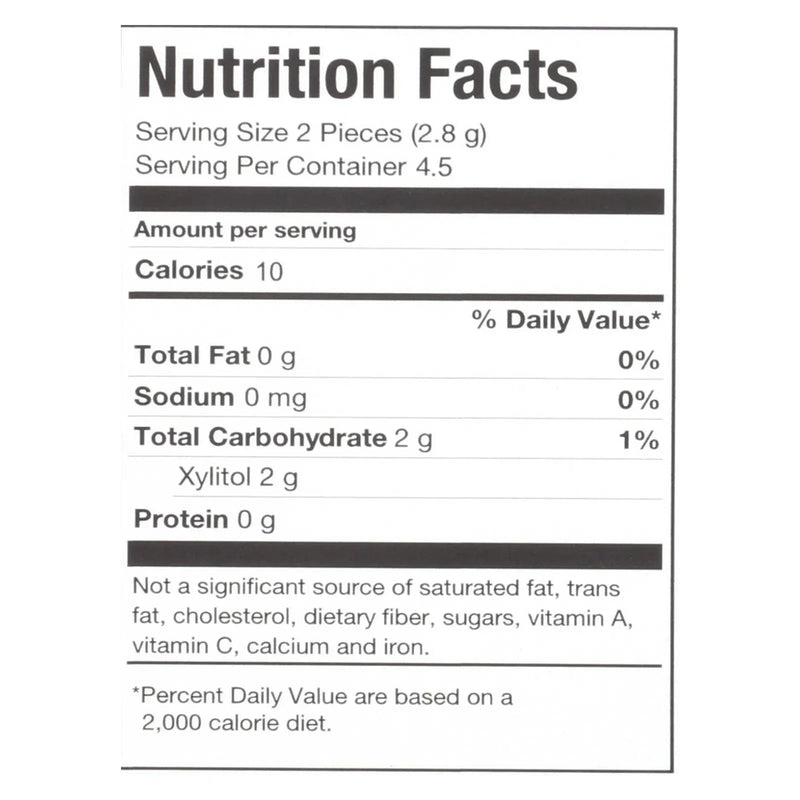 An image displaying Pur Gum - Peppermint - Aspartame Free - 9 Pieces - 12.6 G - Case Of 12 by Pur Gum