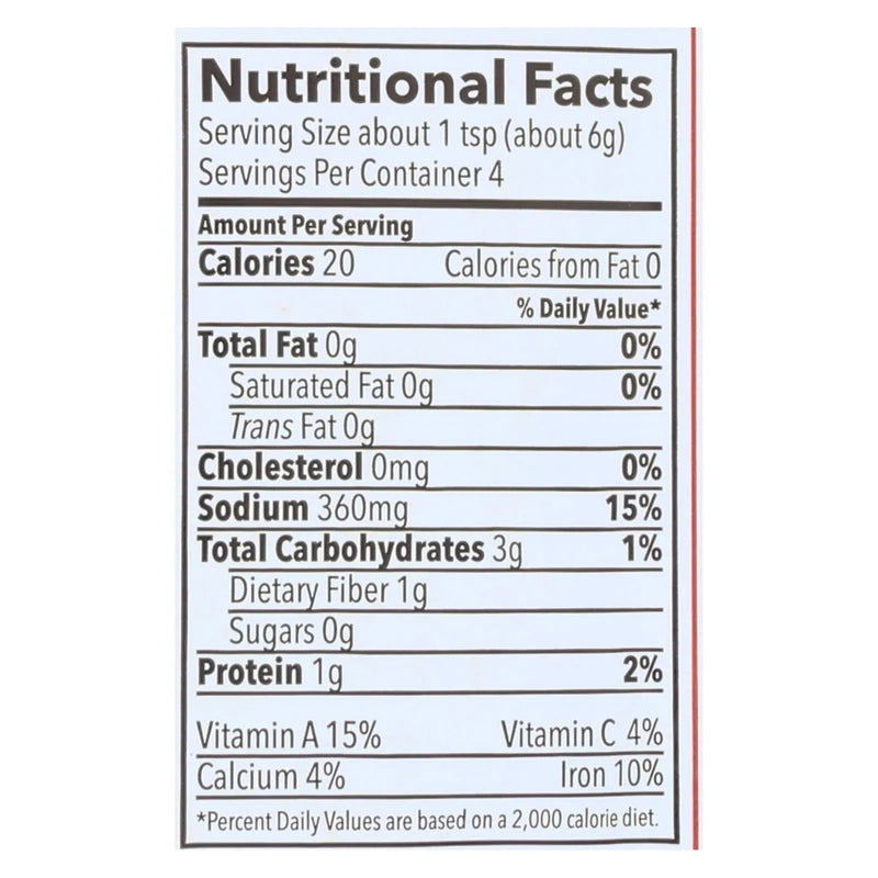 An image displaying Riega Foods Seasoning - Organic - Taco - No. 4 - .9 Ounce - Case Of 8 by Riega Foods