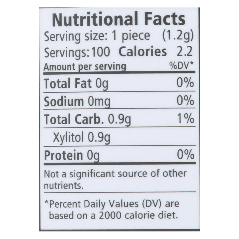 An image displaying Spry Chewing Gum - Xylitol - Peppermint - 100 Count - 1 Each by Spry