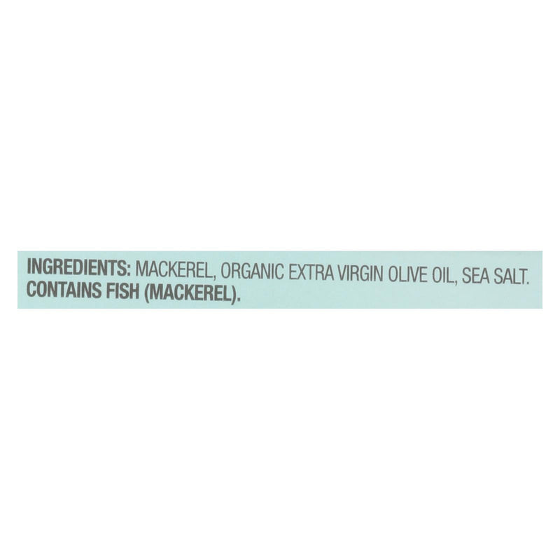 Wild Planet Wild Mackerel Fillets In Extra Virgin Olive Oil - Case Of 12 - 4.375 Ounce