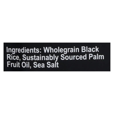 An image displaying Laiki Rice Crackers - Black - Case Of 8 - 3.5 Ounce by Laiki