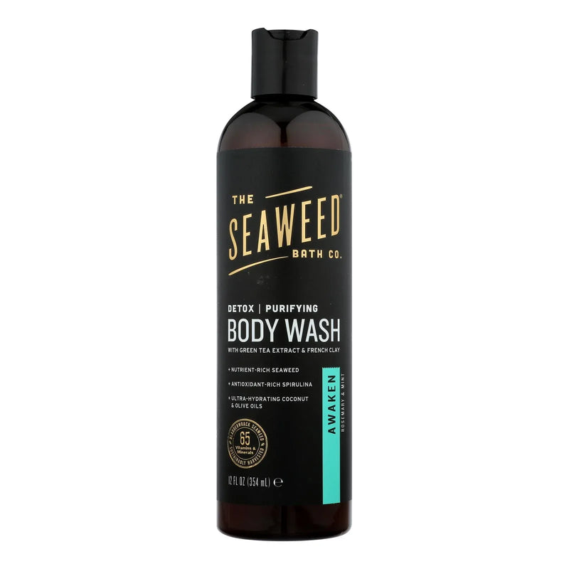 An image displaying The Seaweed Bath Co Bodywash - Detox - Purify - Awake - 12 Ounce by The Seaweed Bath Co