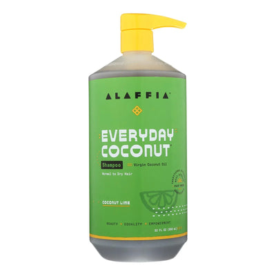 An image displaying Alaffia - Everyday Shampoo - Coconut Lime - 32 Fl Ounce. by Alaffia