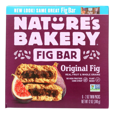 An image displaying Nature's Bakery Stone Ground Whole Wheat Fig Bar - Original - Case Of 6 - 2 Oz. by Nature's Bakery