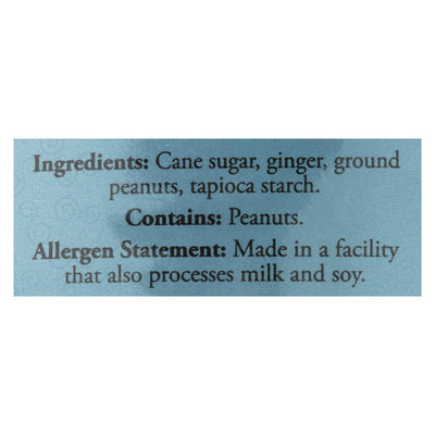 Ginger People Chewy Ginger Candy - Peanut - Case Of 12 - 3 Oz. - Orca Market