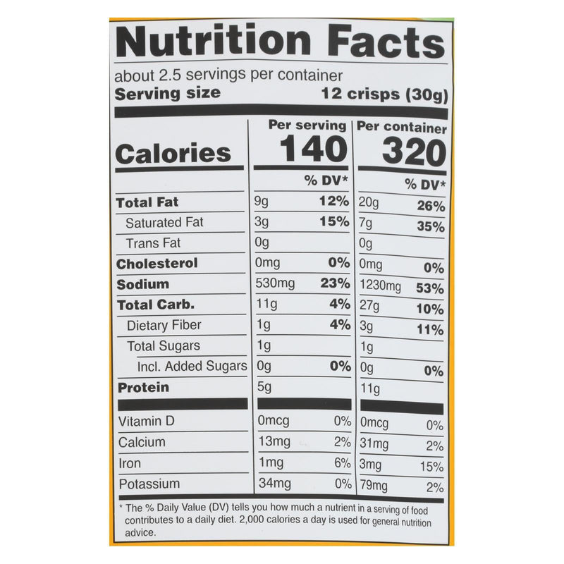 Hippie Snacks - Cauliflower Crsps Original - Case Of 8-2.5 Oz - Orca Market