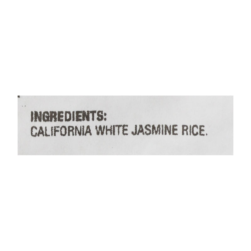 Lundberg Family Farms Ecofarmed Rice Jasmine White - Single Bulk Item - 25lb - Orca Market