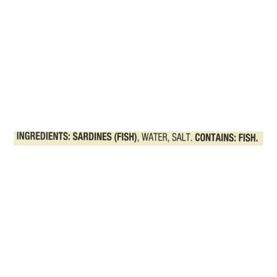 Season Sardines In Water - Case Of 12 - 4.375 Oz - Orca Market