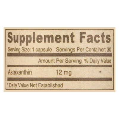 Deva Vegan Vitamins - Astaxantin 12 Mg Vegan - 30 Vegan Capsules - Orca Market