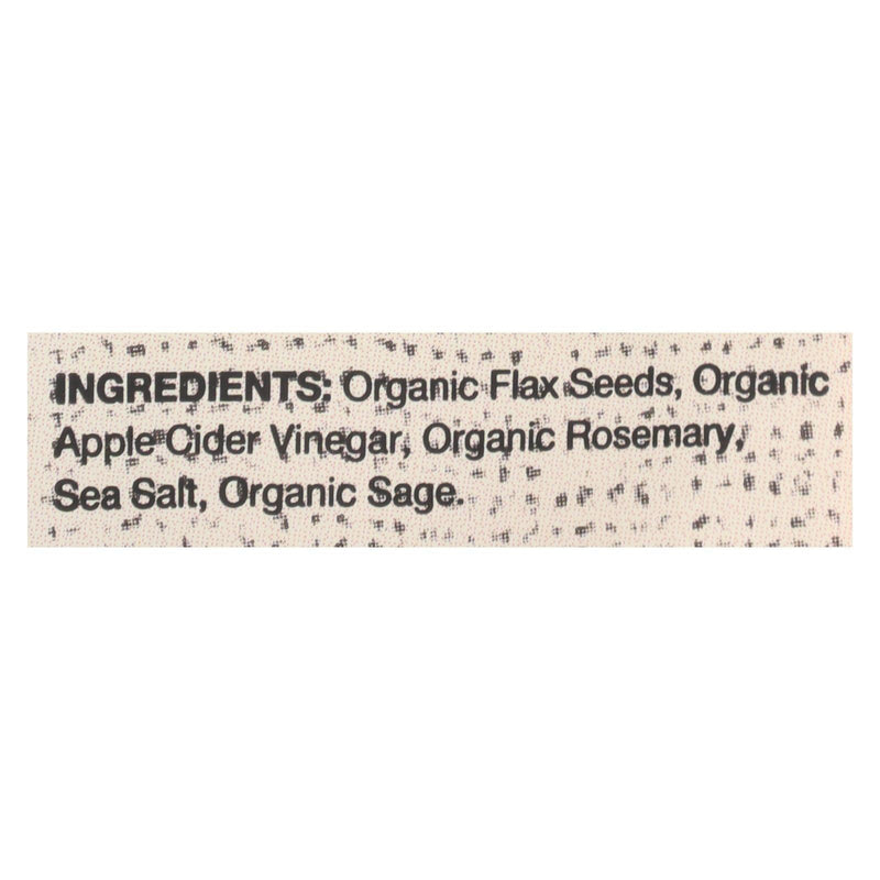 Doctor In The Kitchen - Organic Flax Seed Crackers - Rosemary - Case Of 6 - 5 Oz. - Orca Market