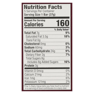 An image displaying Bobo's Oat Bars - Oat Bite Chocolate Almond Brownie - Case Of 6-5/1.3 Ounce by Bobo's Oat Bars