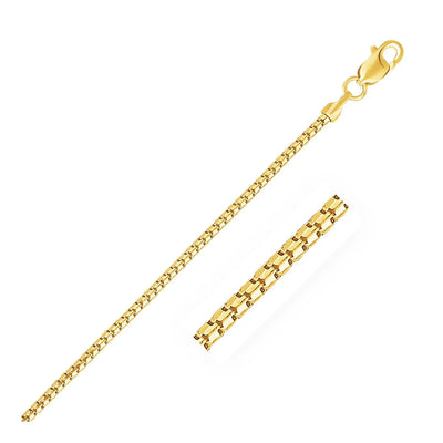 An image displaying 14k Yellow Gold Ice Chain 1.3mm by Orca Market