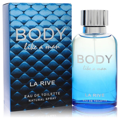 An image displaying La Rive Body Like A Man by La Rive Eau De Toilette Spray 3 oz for Men by La Rive