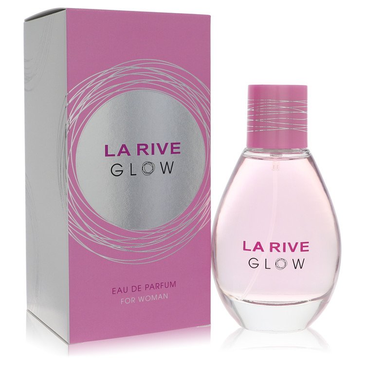 An image displaying La Rive Glow by La Rive Eau De Parfum Spray 3 oz for Women by La Rive