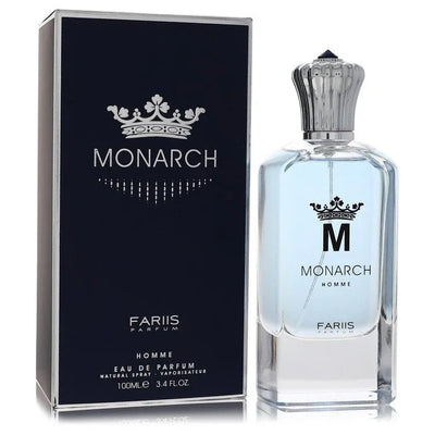 An image displaying Fariis Monarch by Fariis Parfum Eau De Parfum Spray 3.4 oz for Men by Fariis Parfum