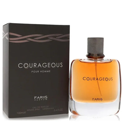 An image displaying Fariis Courageous by Fariis Parfum Eau De Parfum Spray 3.4 oz for Men by Fariis Parfum
