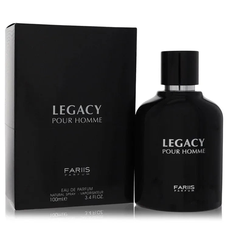 An image displaying Fariis Legacy by Fariis Parfum Eau De Parfum Spray 3.4 oz for Men by Fariis Parfum