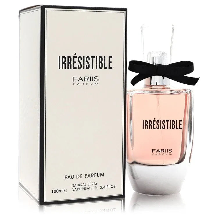 An image displaying Fariis Irresistible by Fariis Parfum Eau De Parfum Spray 3.4 oz for Women by Fariis Parfum