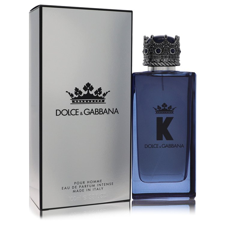 An image displaying K by Dolce & Gabbana by Dolce & Gabbana Eau De Parfum Intense Spray 3.3 oz for Men by Dolce & Gabbana
