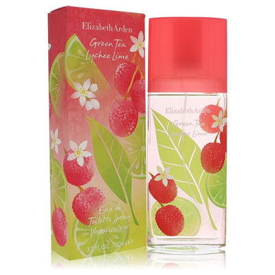 An image displaying Green Tea Lychee Lime by Elizabeth Arden Eau De Toilette Spray 3.4 oz for Women by Elizabeth Arden