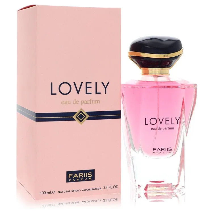 An image displaying Fariis Lovely by Fariis Parfum Eau De Parfum Spray 3.4 oz for Women by Fariis Parfum