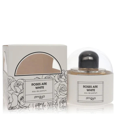 An image displaying Afnan Zimaya Roses Are White by Afnan Eau De Parfum Spray 3.4 oz for Women by Afnan