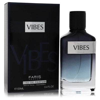 An image displaying Fariis Vibes by Fariis Parfum Eau De Parfum Spray 3.4 oz for Men by Fariis Parfum