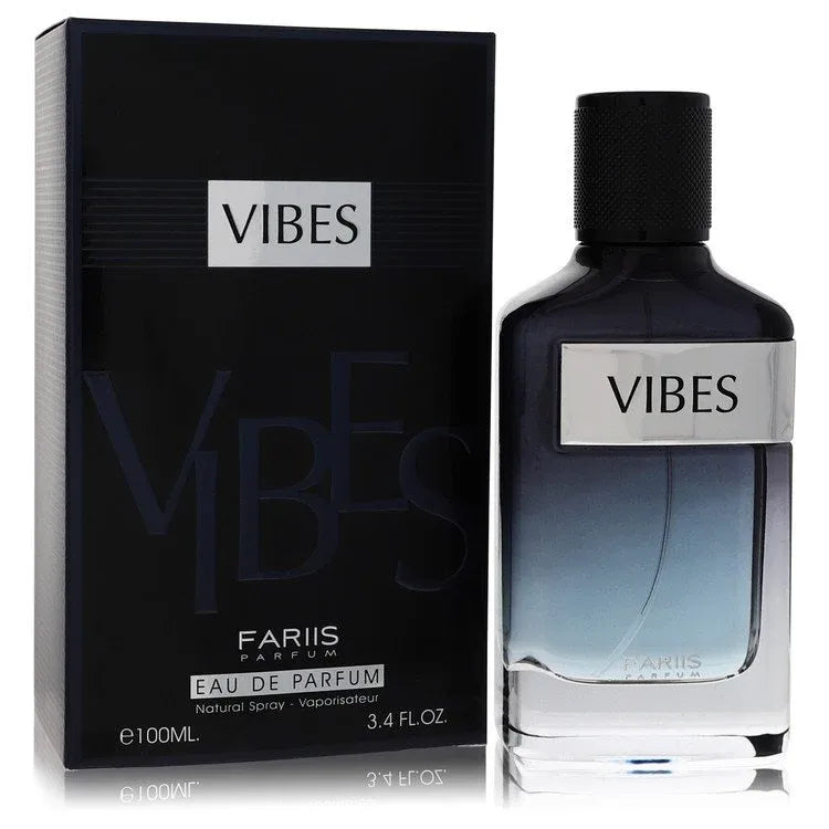 An image displaying Fariis Vibes by Fariis Parfum Eau De Parfum Spray 3.4 oz for Men by Fariis Parfum