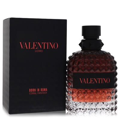An image displaying Valentino Uomo Born in Roma Coral Fantasy by Valentino Eau De Toilette Spray 3.4 oz for Men by Valentino