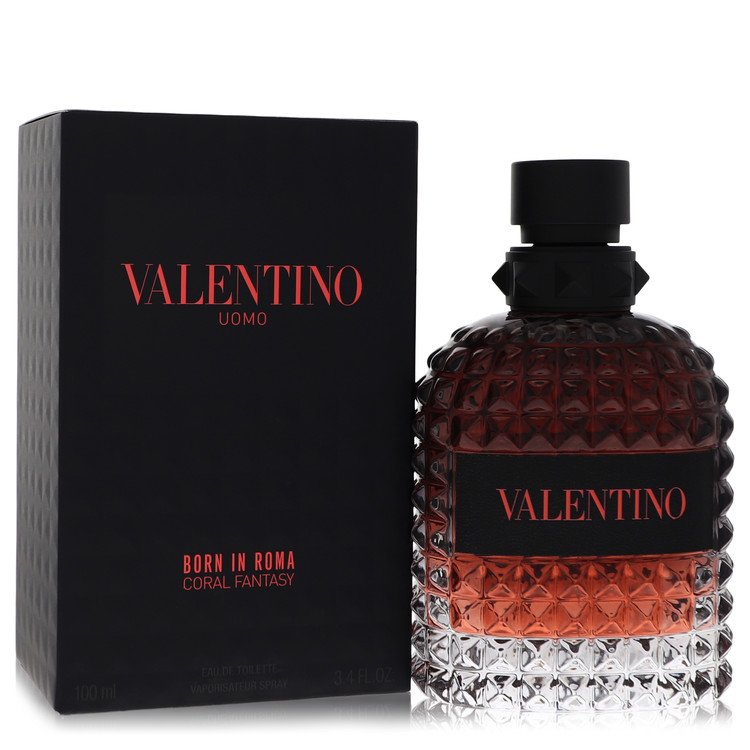 An image displaying Valentino Uomo Born in Roma Coral Fantasy by Valentino Eau De Toilette Spray 3.4 oz for Men by Valentino