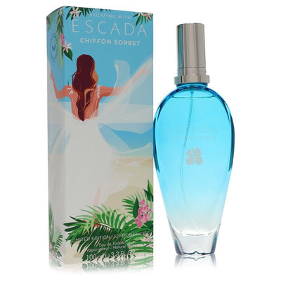 An image displaying Chiffon Sorbet by Escada Eau De Toilette Spray 3.3 oz for Women by Escada