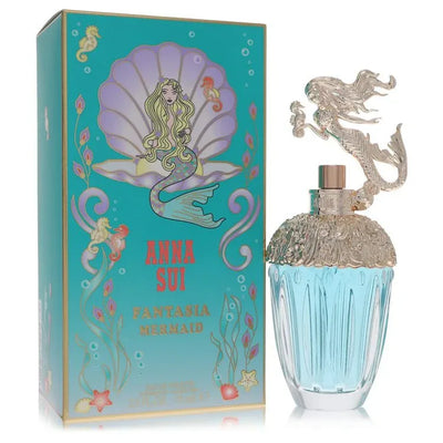 An image displaying Anna Sui Fantasia Mermaid by Anna Sui Eau De Toilette Spray 2.5 oz for Women by Anna Sui