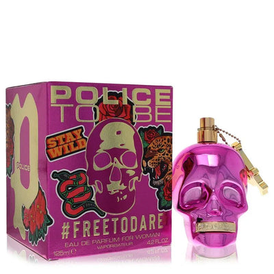 An image displaying Police To Be #Freetodare by Police Colognes Eau De Parfum Spray 4.2 oz for Women by Police Colognes